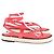 Chanel Sandali con zeppa rosa a fasce - vista 3