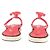 Chanel Sandali con zeppa rosa a fasce - vista 4
