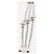 Autre Marque Bracciale a tripla catena in argento sterling con charm in diamante - vista 6