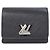 Cartera Compacta XS Epi Twist Louis Vuitton Negro