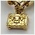 LOUIS VUITTON Bracciale Louis Vuitton Braslet Speedy Marrone Oro Monogram Empreinte Donna - vista 3