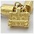LOUIS VUITTON Bracciale Louis Vuitton Braslet Speedy Marrone Oro Monogram Empreinte Donna - vista 4