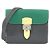 Bolsa de Ombro Colorblock Sac à Dépêches da Hermès Verde