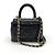 CHANEL Matelassé Coco Handle Micro Catena Clutch Nera Nero - vista 2