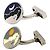 Gemelli Louis Vuitton, design "Budou Manchette" che presenta il sole e la luna, in argento sterling per uomini. - vista 2
