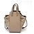 Borsa a Spalla Mini Hammock Loewe in Pelle Greige .. - vista 3