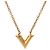 COLLAR GP Mujer Essential V Oro de LOUIS VUITTON, Grado A, Usado, Ginzo Dorado - vista 2