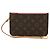 LOUIS VUITTON Monogram Neverfull PM Pouch, Multi-Pouch, Pivoine, Multicolore