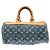 Borsa Boston Neo Speedy in denim Monogram Louis Vuitton Blu - vista 2