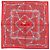 Sciarpa in seta rossa Louis Vuitton Carre LV Rope come nuova VUITTON Rosso