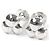 LOUIS VUITTON Gemelli Bouquet Clou, Argento, con Scatola, Peso ., Uomo.