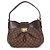 Borsa a Spalla Louis Vuitton Damier Ebene Sistina MM per Donne Marrone