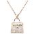 Hermès Collana Amuleto Kelly Diamante . Oro Rosa