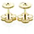 Van Cleef & Arpels Sweet Alhambra Onyx Yellow Gold () Stud Earrings  - view 3