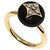 Anello Louis Vuitton Blossom Onyx Diamond in Oro Giallo per Donne
