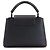 Borsa a mano/spalla Louis Vuitton Capucines BB in pelle taurillon nera metallica () con RFID. Nero - vista 2