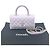 CHANEL Borsa Matelassé Coco Handle in Pelle Caviar per Donna Viola Lavanda Porpora - vista 16