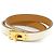 Bracciale Mini Kelly Double Tour di Hermès Bianco