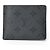 LOUIS VUITTON Portafoglio Slender Monogram Eclipse Reverse Bifold Grigio Uomo IC Chip Marrone - vista 2