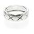 Anello Chanel Coco Crush Modello Medio Oro Bianco () Moda Anello Banda Argento Senza Pietra - vista 4