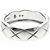 Anello Chanel Coco Crush Modello Medio Oro Bianco () Moda Anello Banda Argento Senza Pietra - vista 7