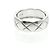 Anello Chanel Coco Crush Modello Medio Oro Bianco () Moda Anello Banda Argento Senza Pietra - vista 3