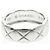 Anello Chanel Coco Crush Modello Medio Oro Bianco () Moda Anello Banda Argento Senza Pietra - vista 5