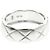 Anello Chanel Coco Crush Modello Medio Oro Bianco () Moda Anello Banda Argento Senza Pietra - vista 7