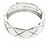 Anello Chanel Coco Crush Modello Medio Oro Bianco () Moda Anello Banda Argento Senza Pietra - vista 9