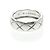 Anello Chanel Coco Crush Modello Medio Oro Bianco () Moda Anello Banda Argento Senza Pietra