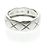 Anello Chanel Coco Crush Modello Medio Oro Bianco () Moda Anello Banda Argento Senza Pietra - vista 4