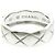 Anello Chanel Coco Crush Modello Medio Oro Bianco () Moda Anello Banda Argento Senza Pietra - vista 5