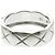 Anello Chanel Coco Crush Modello Medio Oro Bianco () Moda Anello Banda Argento Senza Pietra - vista 8