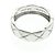 Anello Chanel Coco Crush Modello Medio Oro Bianco () Moda Anello Banda Argento Senza Pietra - vista 9