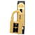 Hermès Hermes Kelly Watch, Gold Plated (GP), Leather Strap, Women's, Black, .