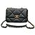 Borsa Chanel 19 piccola nera in agnello con catena dorata Nero