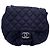 Chanel borsa a catena CF Cloud nera in pelle argento Nero
