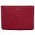 Chanel Clutch Tasche Rot Leder V Muster