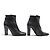 BOTAS ANKLE LOUIS VUITTON 38 EN CUERO IRIDISCENTE NEGRO - vista 3