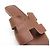 Hermès MULES HERMES ORAN H021056Z2 38.5 CUOIO BOX MARRONE SANDALI SCARPE - vista 11