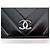 NUOVA BORSA A MANO CHANEL WALLET ON CHAIN TIMELESS IN PELLE CHEVRON WOC BAG Nero - vista 6