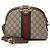 Bolsa de Ombro Pequena Dome Ophidia GG Supreme da Gucci Marrom Bege