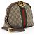 Bolsa de Ombro Pequena Dome Ophidia GG Supreme da Gucci Marrom Bege - vista 2