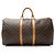 Vintage Monogram Canvas Keepall 55 Duffle von Louis Vuitton Braun