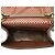Fendi Perforated Leather Kan U Small Shoulder Bag Marrone - vista 7