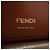 Fendi Perforated Leather Kan U Small Shoulder Bag Marrone - vista 8