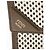 Fendi Perforated Leather Kan U Small Shoulder Bag Marrone - vista 9