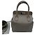 Borsa a mano Hermès Toolbox 20 Milk Box in pelle grigia Grigio