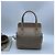 Borsa a mano Hermès Toolbox 20 Milk Box in pelle grigia Grigio - vista 2