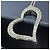 Collana Piaget Earl HEART in oro bianco 18K e diamanti Argento - vista 3
